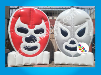 Máscaras de Luchadores Logo Inflable